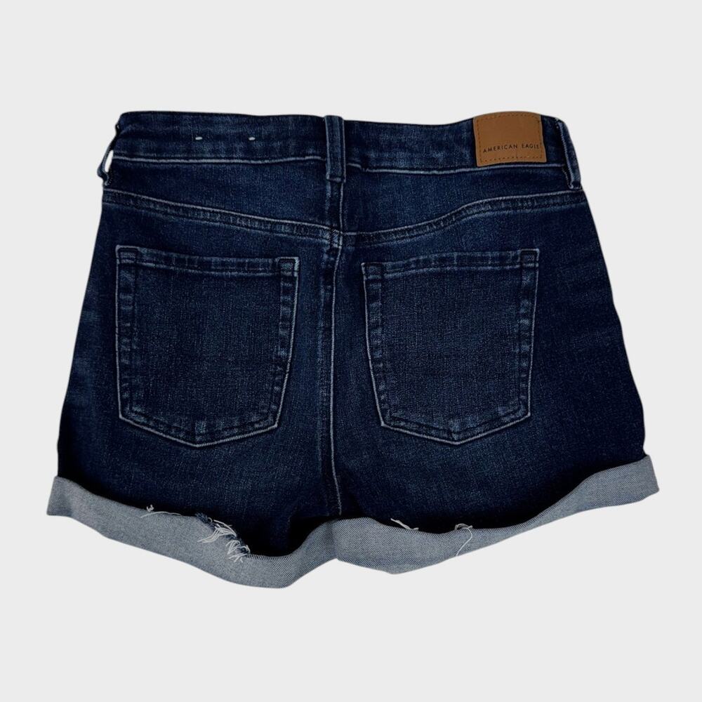 American Eagle The Dream Short Womens Size 6 Blue Denim Button Fly Shorts - Picture 7 of 9